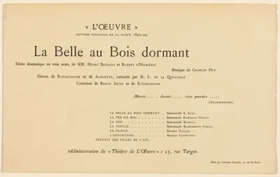 La Belle au bois dormant