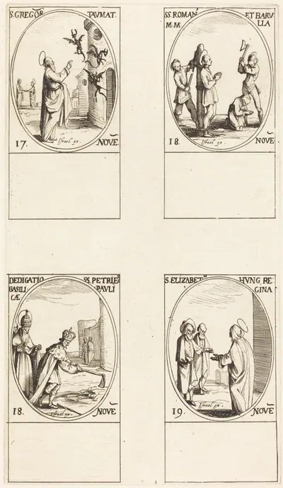 St. Gregory; Sts. Romanus & Barulla; Dedication of the Basilicas of Sts. Peter & Paul; St. Elizabeth