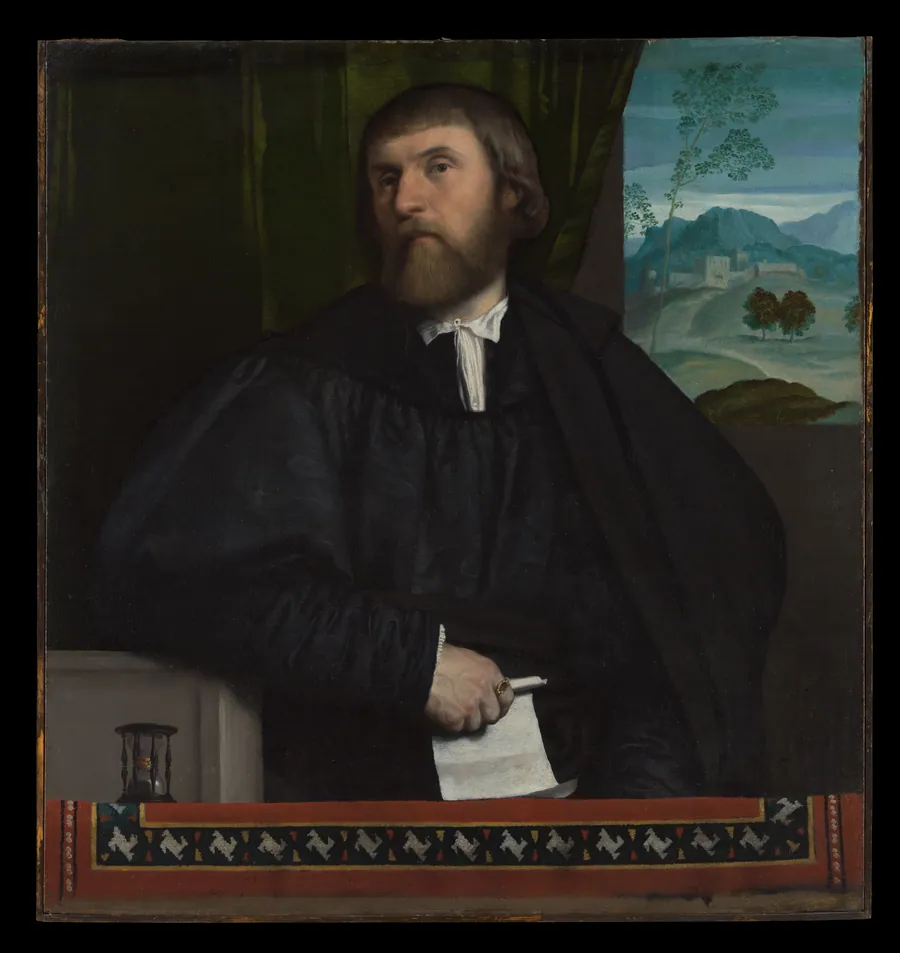 Portrait of a Man by Moretto da Brescia (Alessandro Bonvicino)