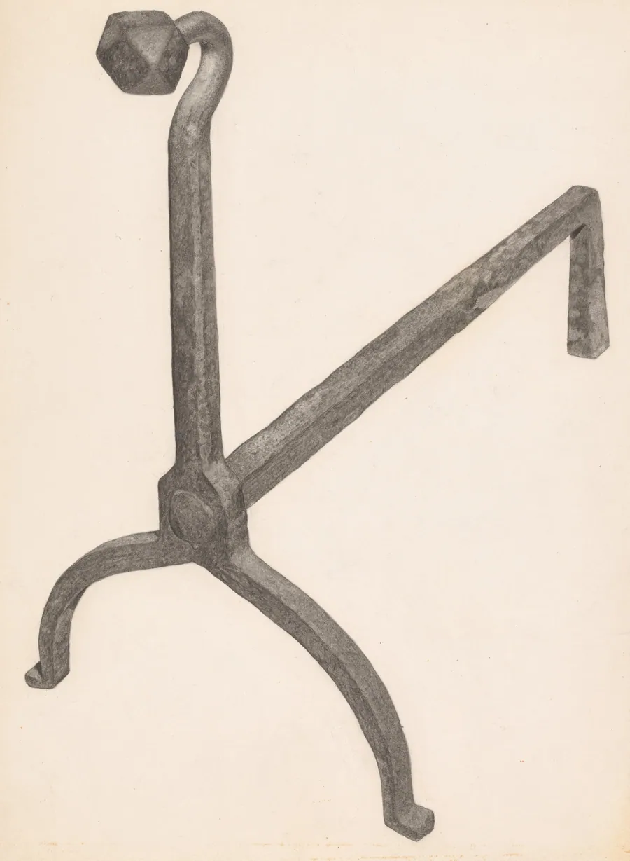 Andiron (one of pair) by Salvatore Borrazzo