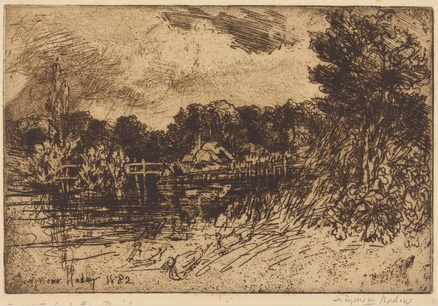 The Test at Longparish by Francis Seymour Haden