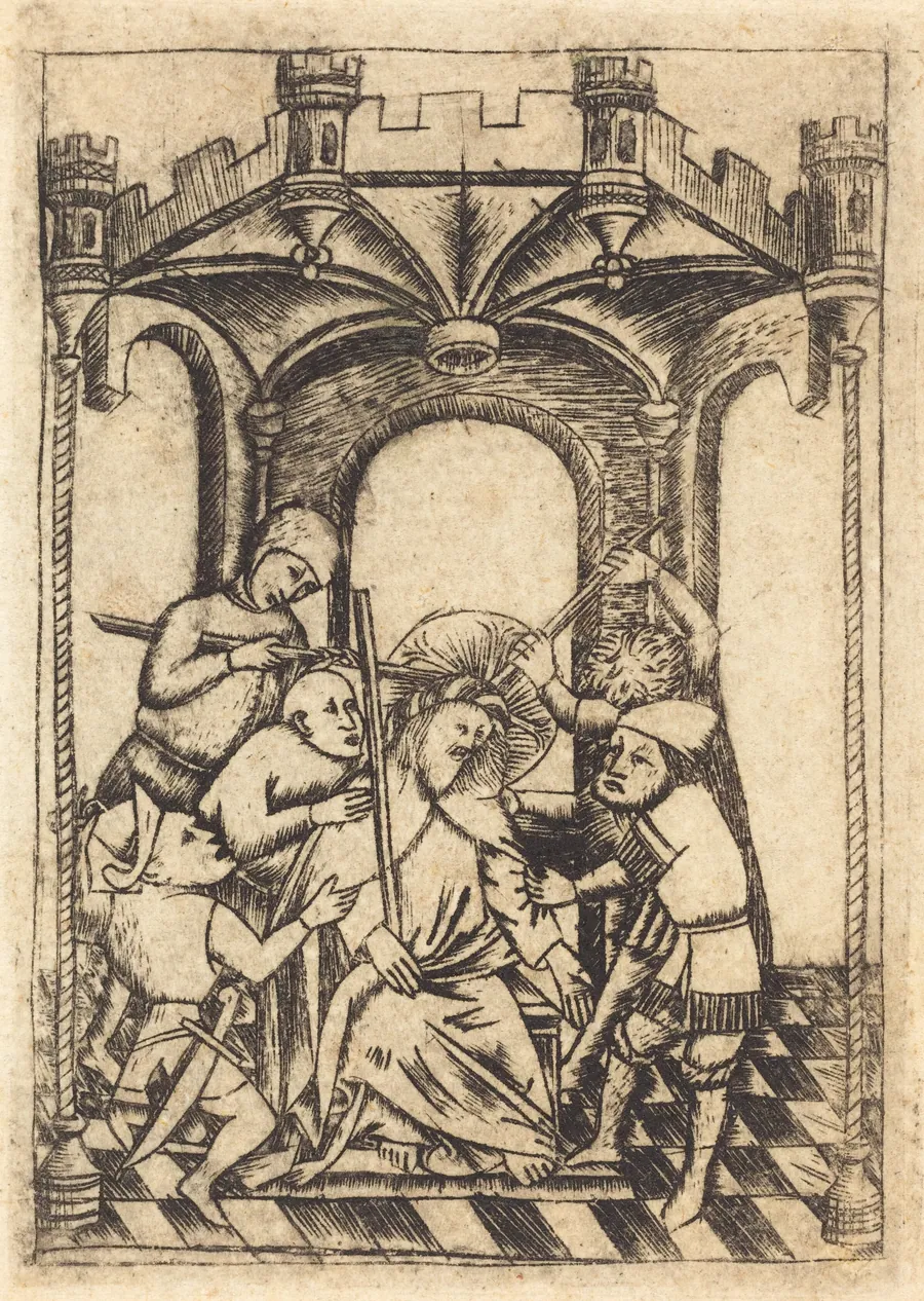 The Crowning with Thorns by German 15th Century