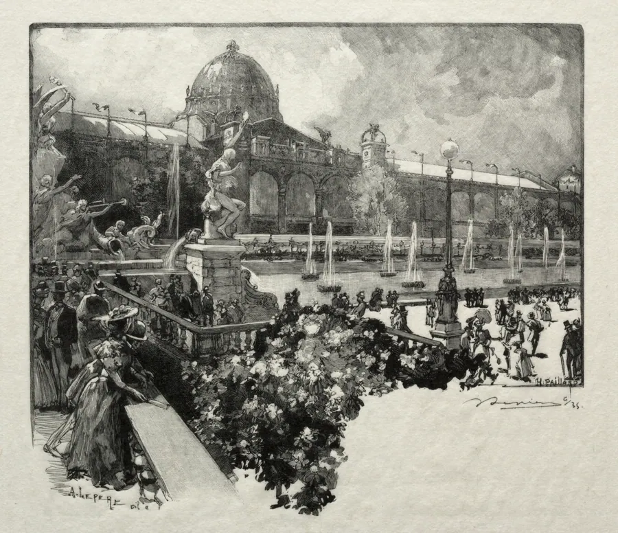 Le Palais des Arts Liberaux, Extérieur by Auguste Louis Lepère