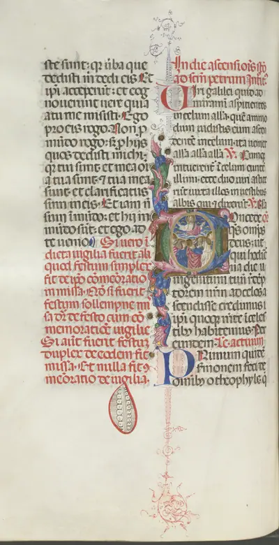 Missale: Fol. 208v: Ascension of Christ