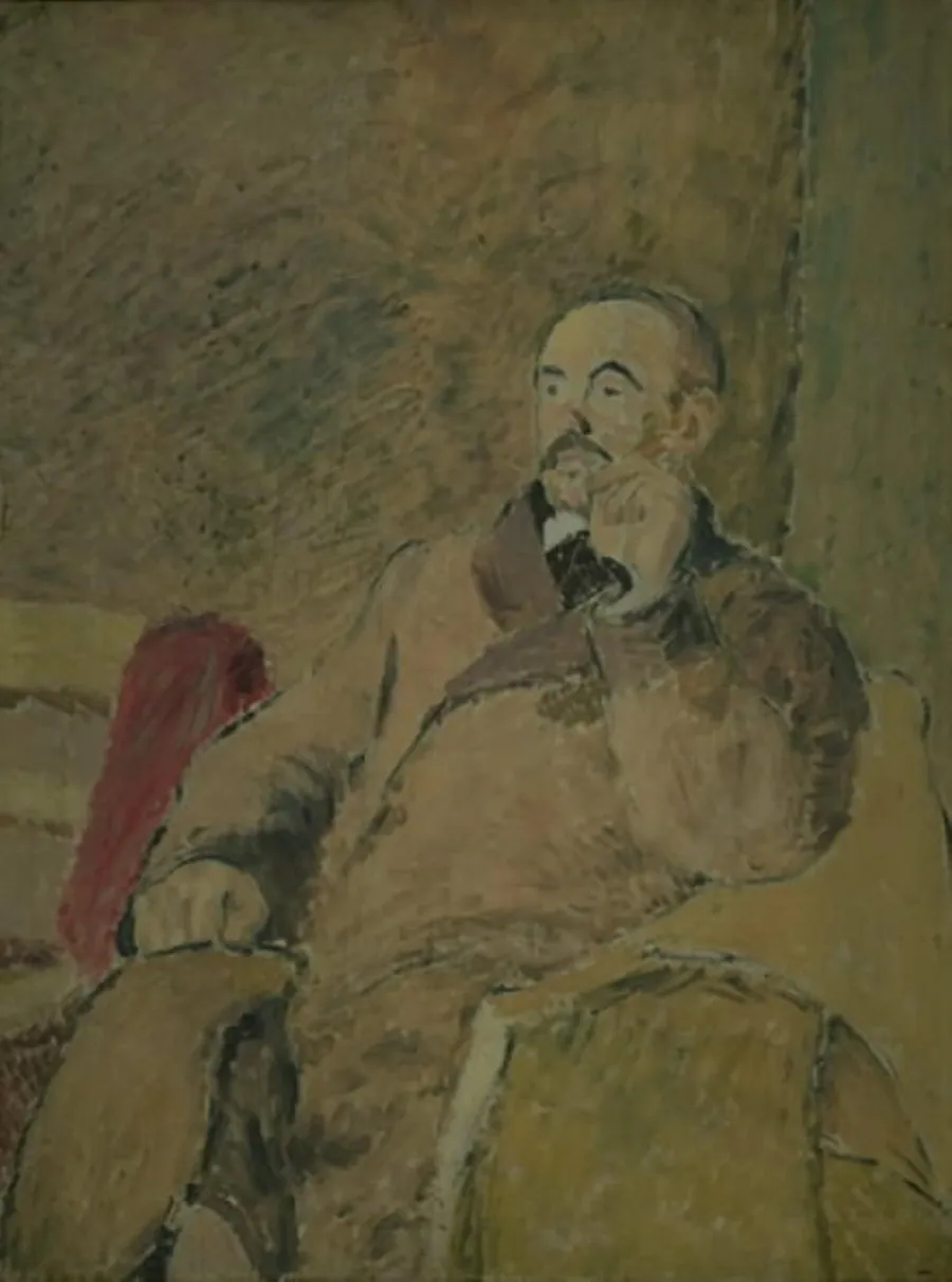Portræt af kunstnerens fader by Harald Giersing