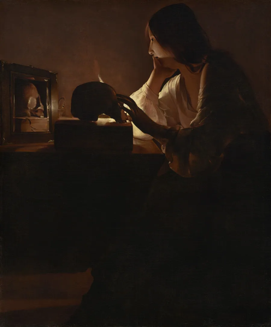 The Repentant Magdalen by Georges de La Tour
