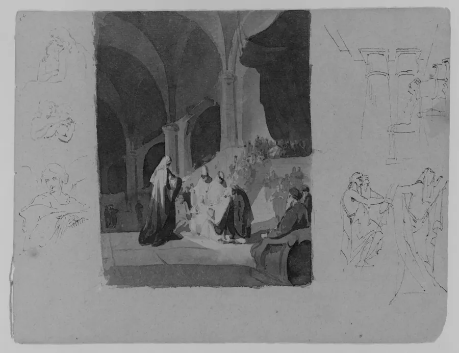 Presentation Scene (from Sketchbook) by Thomas Sully