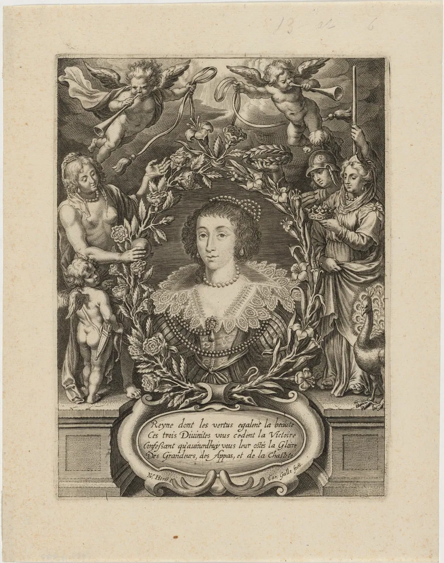 Henrietta Maria (?) by Cornelis Galle I