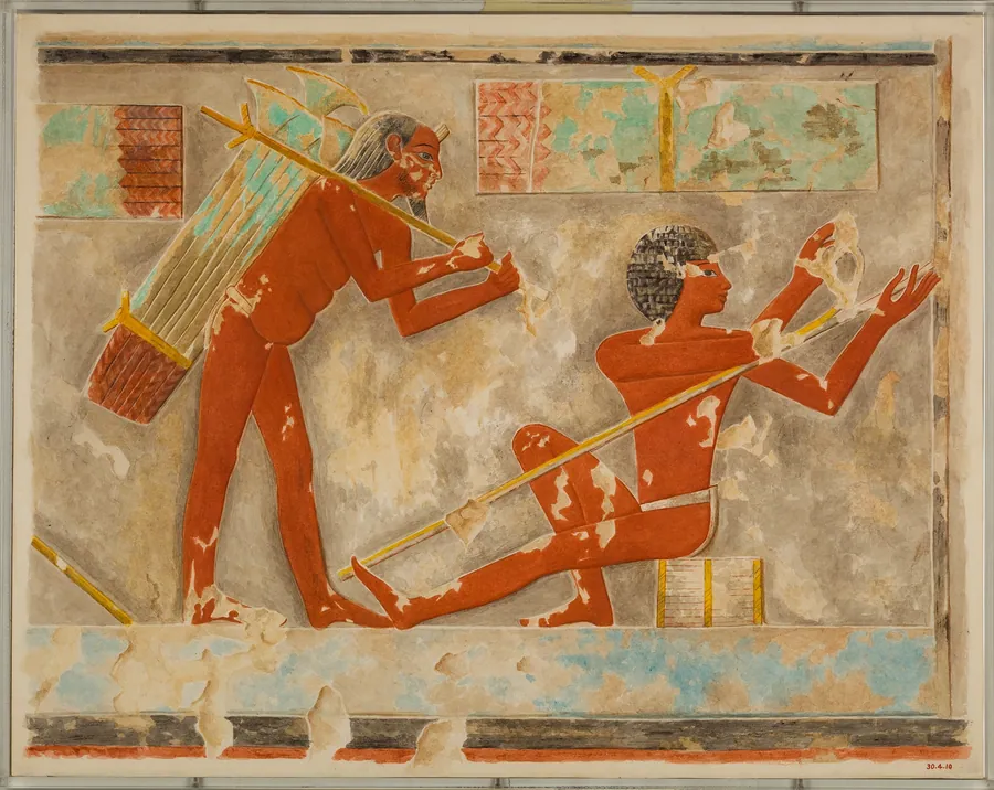 Men Splitting Papyrus by Hugh R. Hopgood