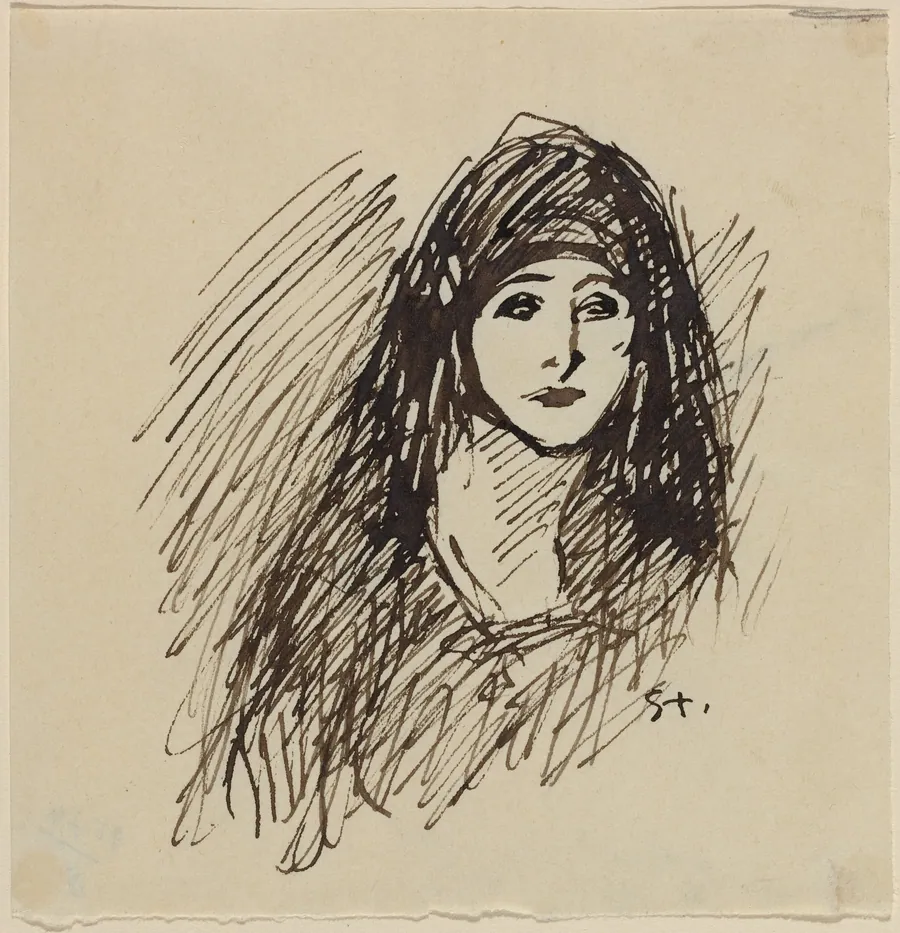 Portrait of the Artist's Wife by Théophile Alexandre Steinlen