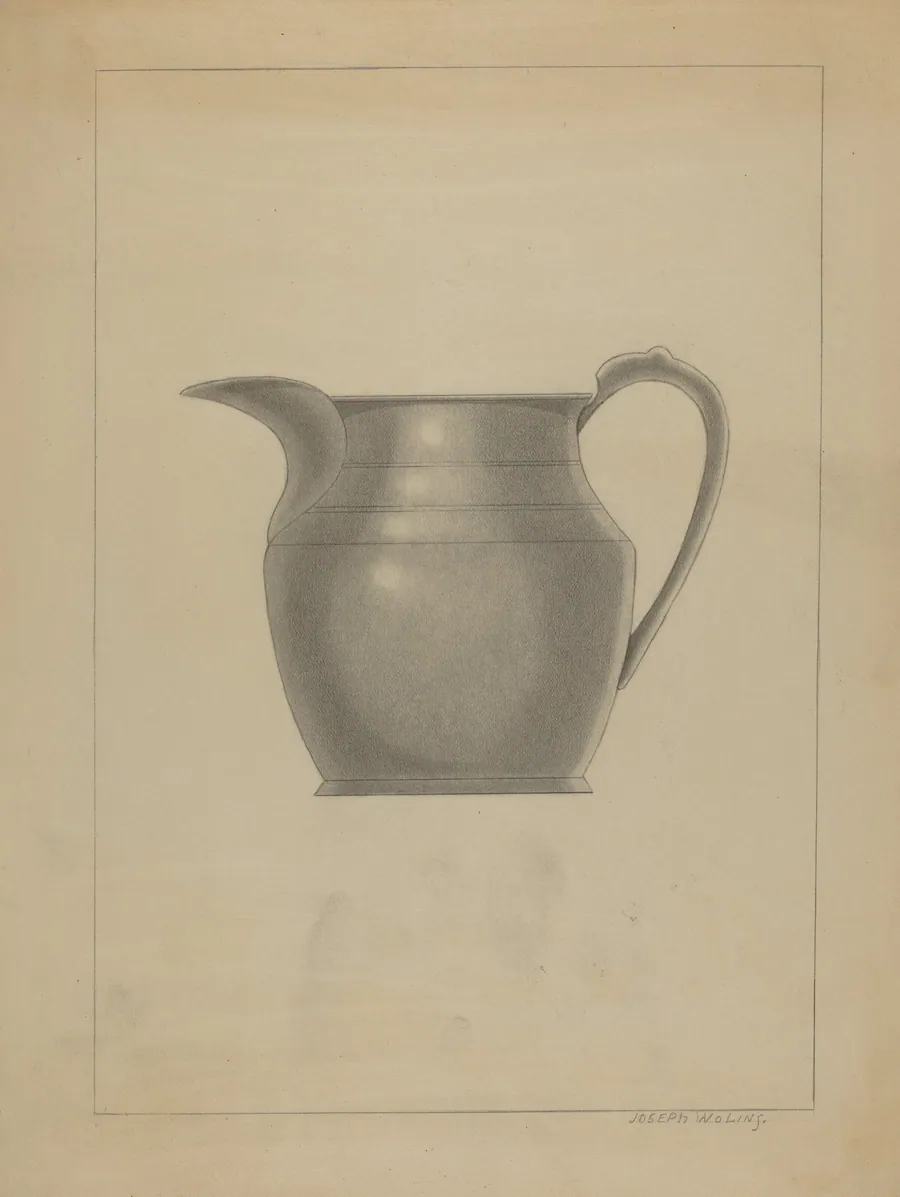 Pewter Pitcher by Joseph Wolins