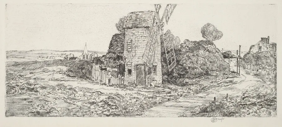 A Long Island Windmill by Childe Hassam