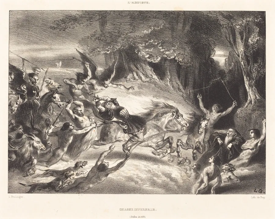 Chasse Infernale by Louis-Candide Boulanger