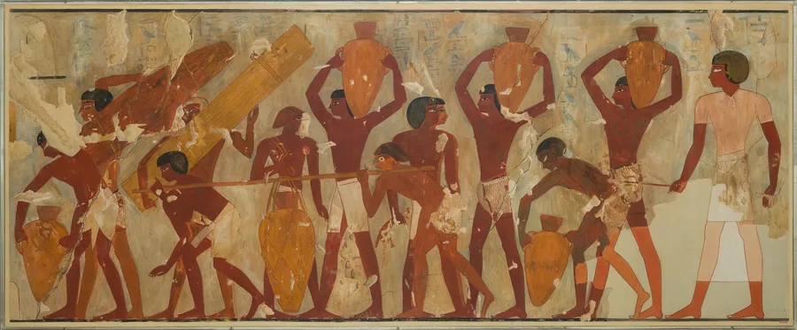 Wine and Papyrus for the Treasuries of Amun, Tomb of Rekhmire by Charles K. Wilkinson
