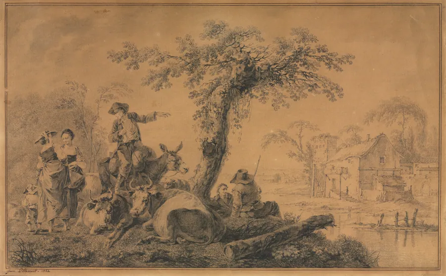 Rural Scene by Jean Baptiste Pillement