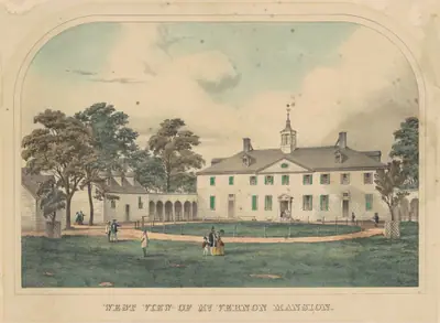 West View of Mount Vernon Mansion