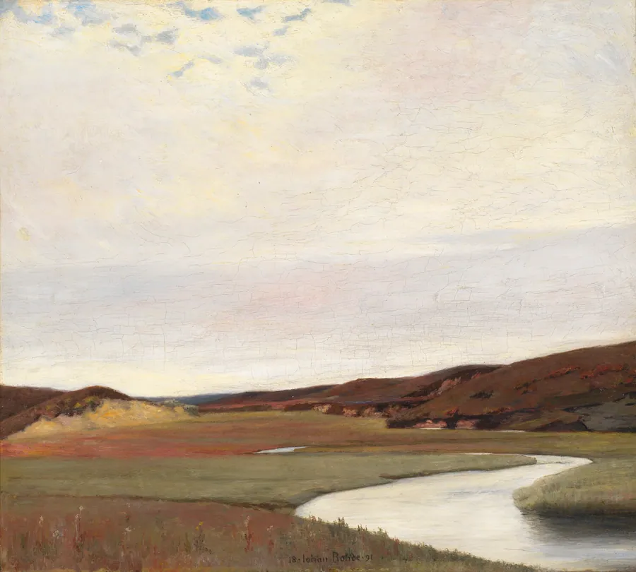 Sommerdag ved Karup Å by Johan Rohde