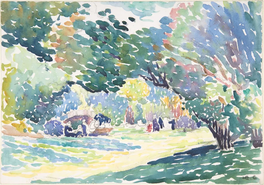 Landscape by Henri-Edmond Cross (Henri-Edmond Delacroix)