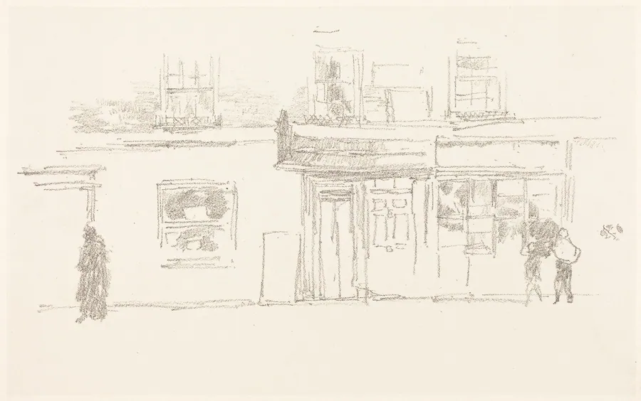 Chelsea Shops by James McNeill Whistler
