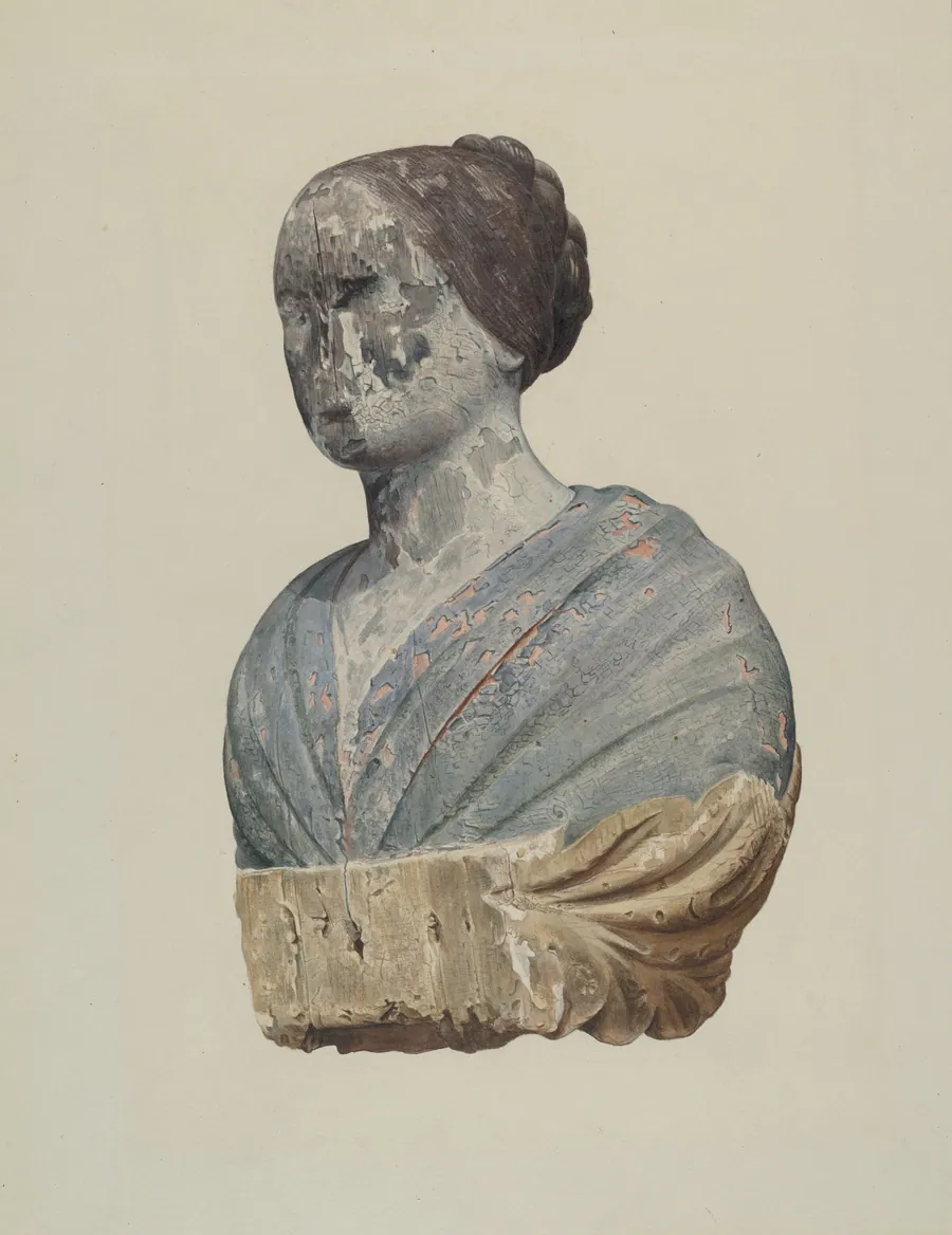 Figurehead from Schooner "Polly" by Alton K. Skillin