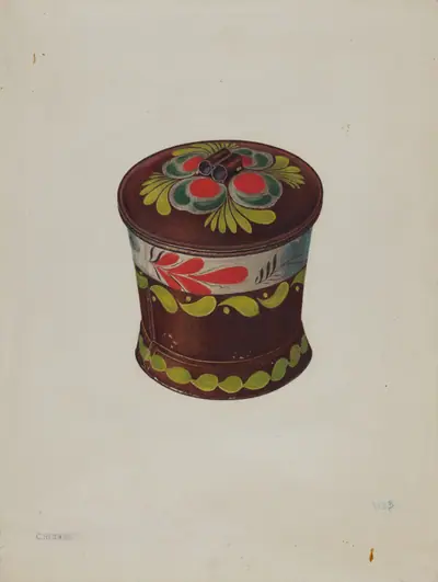 Toleware Sugar Bowl