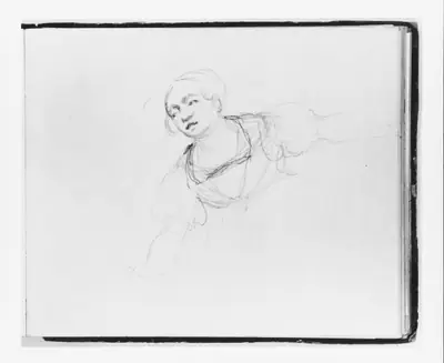 Woman Leaning Right (from Sketchbook)