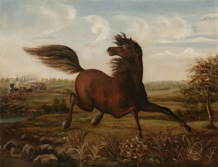 The Neigh of an Iron Horse by Joseph Anderson Faris