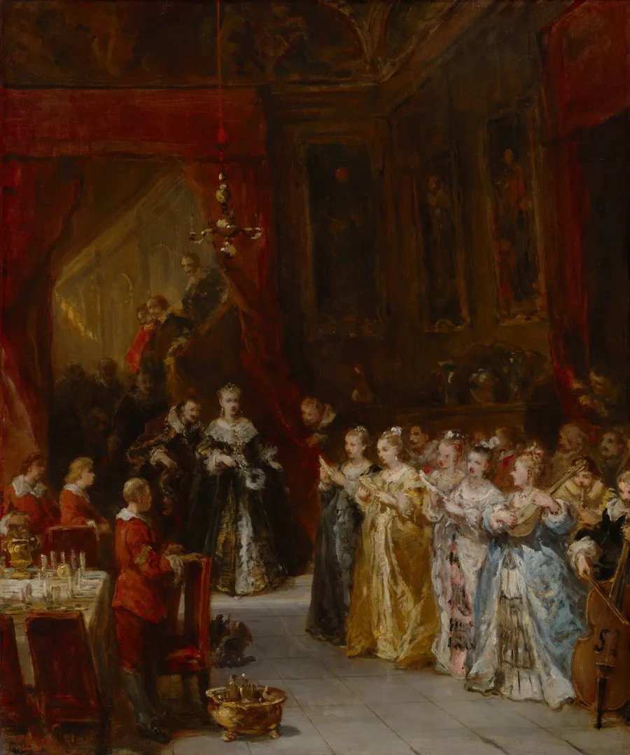 A Celebration by Eugène Isabey