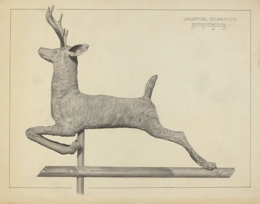 Deer Weather Vane by Salvatore Borrazzo