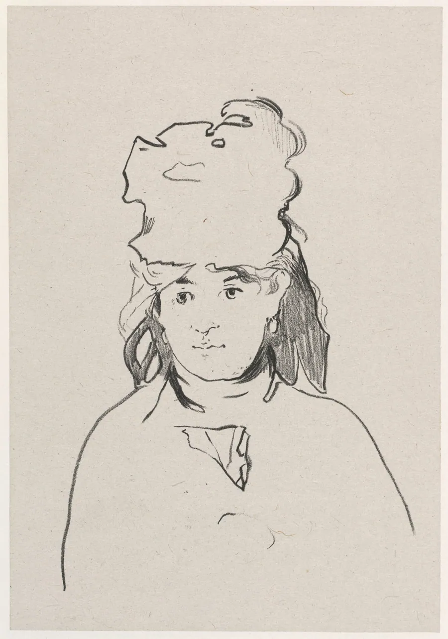 Berthe Morisot by Edouard Manet