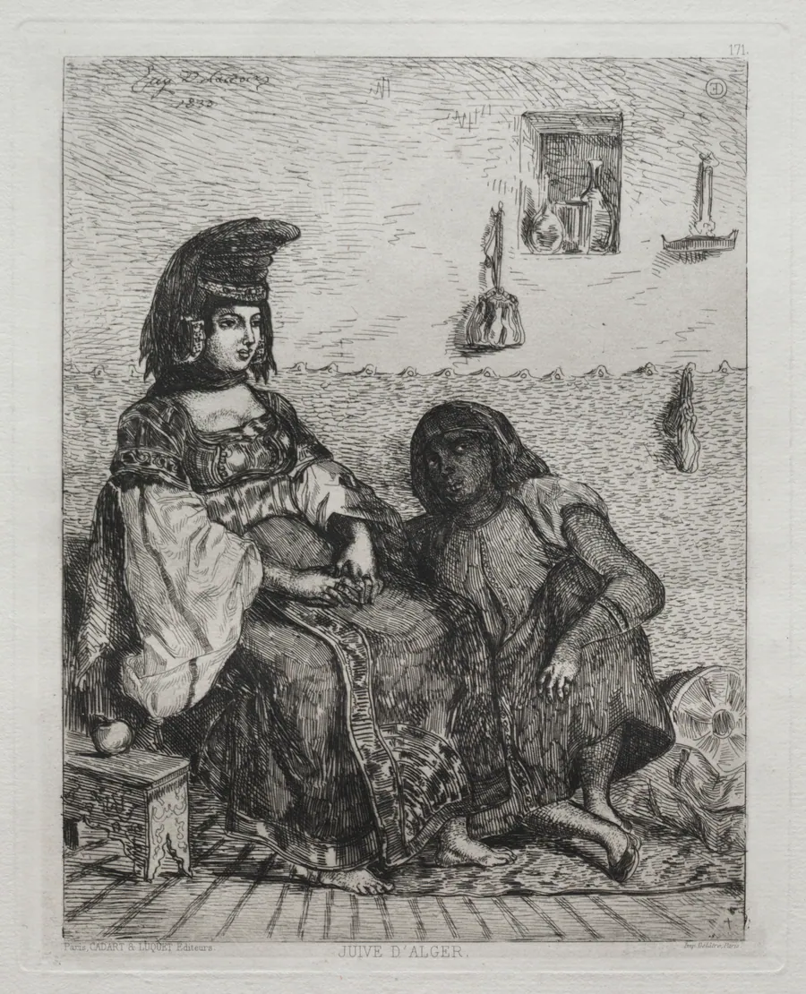 Jewish Woman of Algiers by Eugène Delacroix