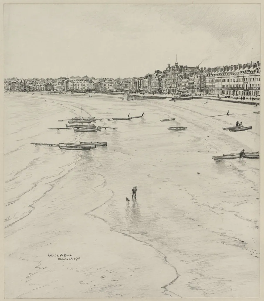 Weymouth Bay, The Off Season by Muirhead Bone