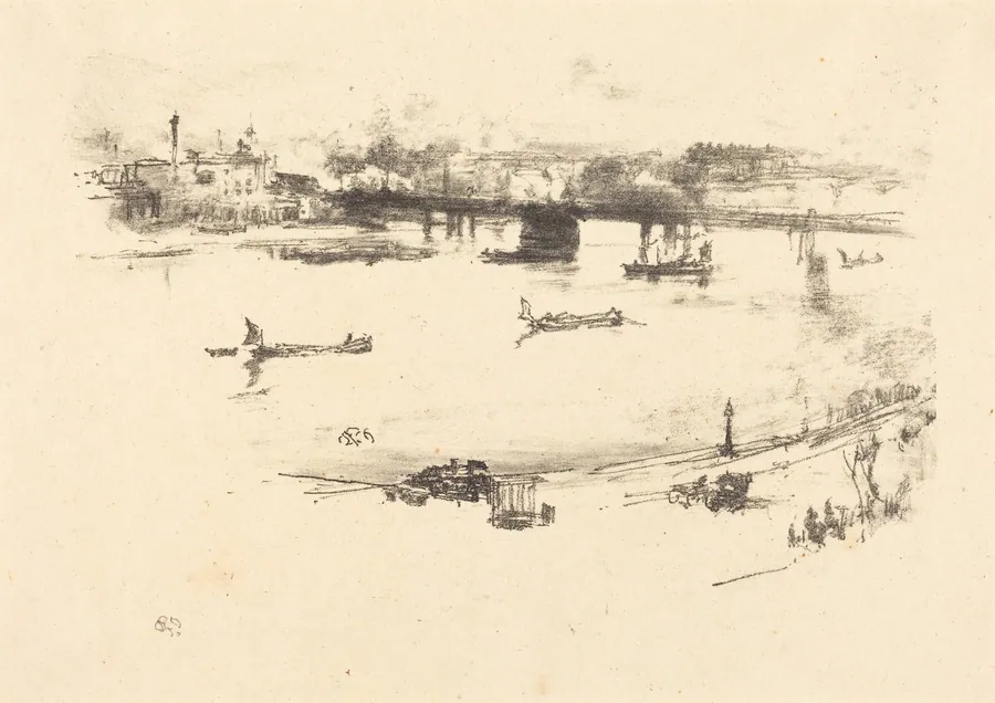 Charing Cross Railway Bridge by James McNeill Whistler