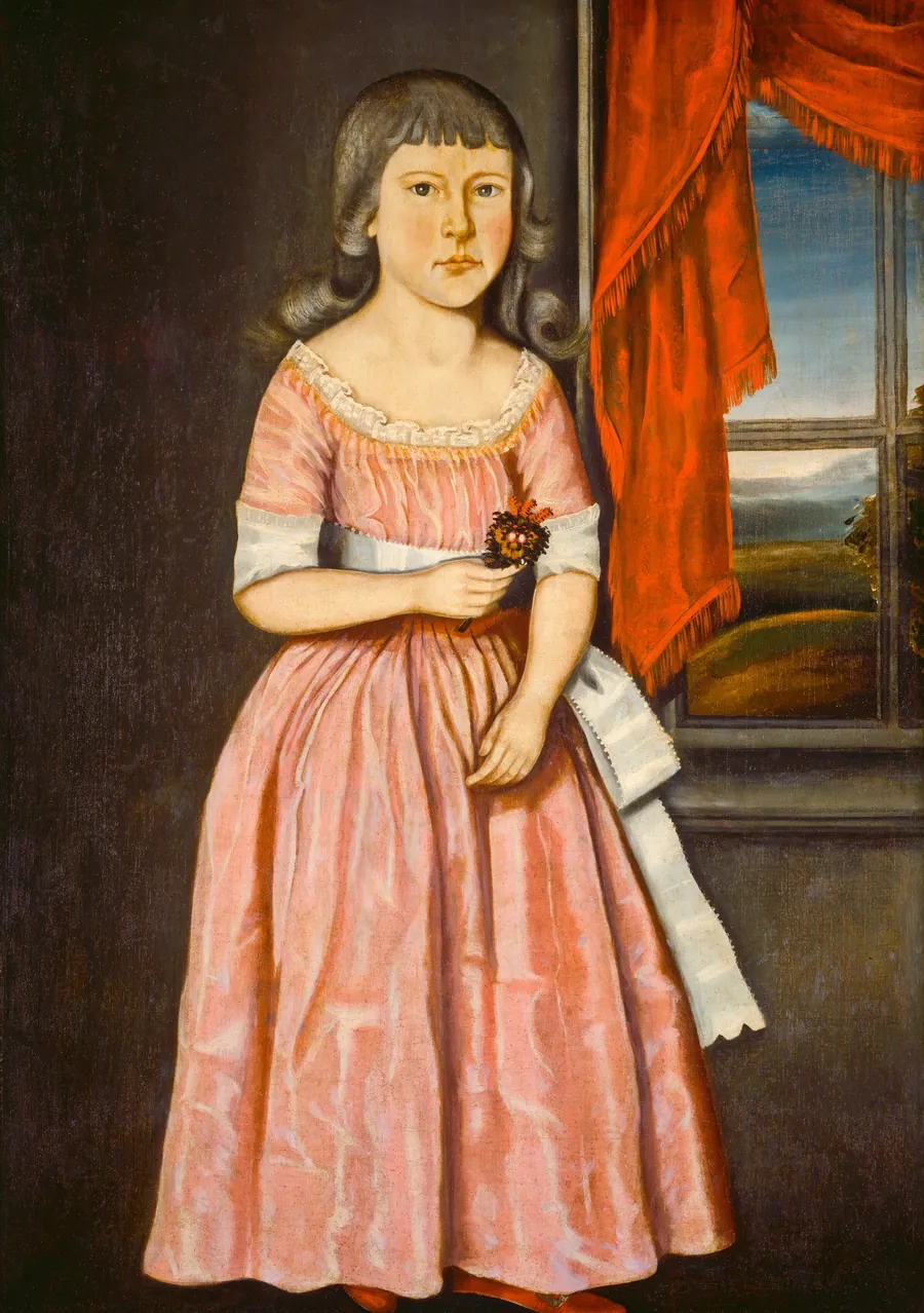 Girl in a Pink Dress by The Beardsley Limner
