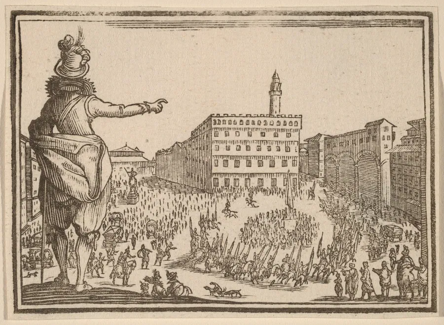 Piazza della Signoria, Florence by Edouard Eckman
