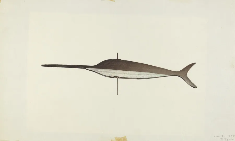 Swordfish Weather Vane by Robert Pohle