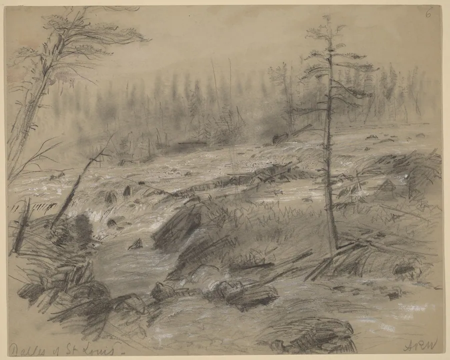 The Dalles of St. Louis by Alfred R. Waud