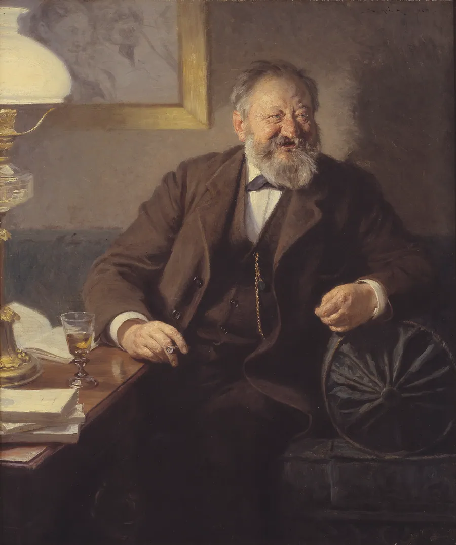 Portræt af Sophus Schandorph by P.S. Krøyer