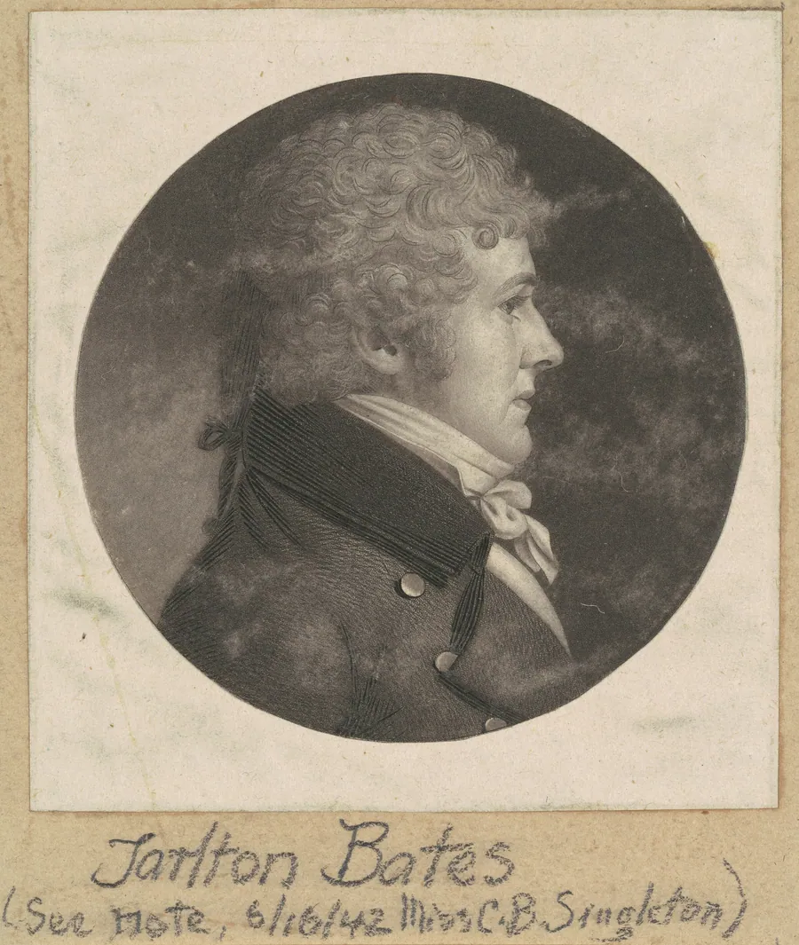 Tarlton Bates by Charles B. J. Févret de Saint-Mémin