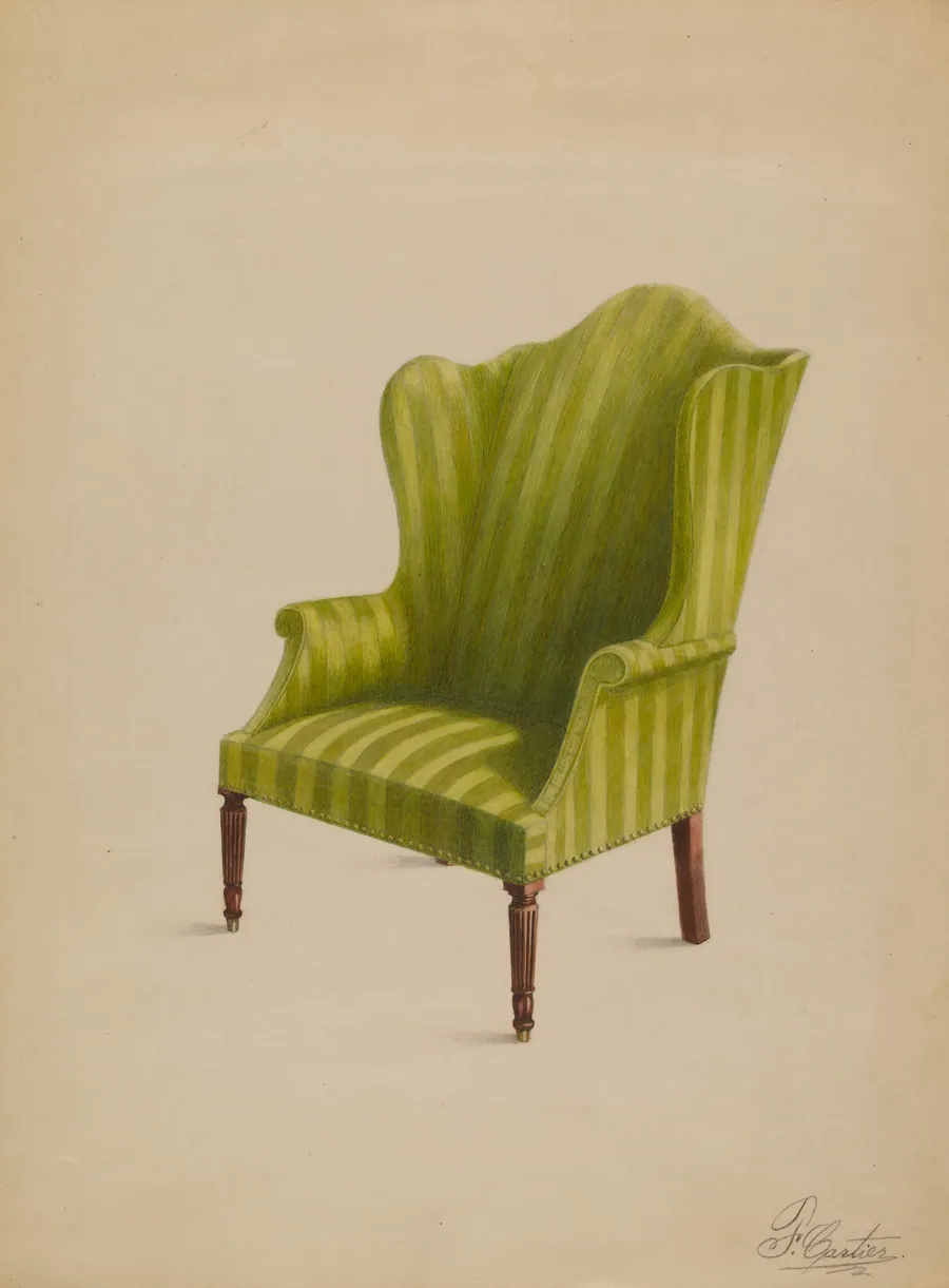 Wing Chair by Ferdinand Cartier