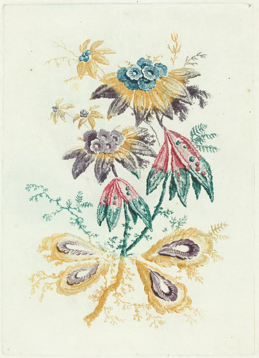 Fantastic Flowers with Peapod Leaves by Anne Allen