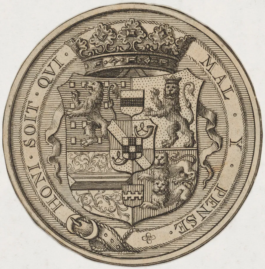 Coat of Arms in a Circle by Unknown 19th Century