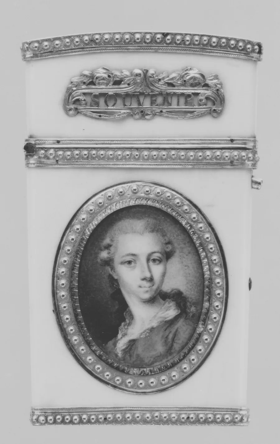 Souvenir with portrait of a man by Pierre-Denis Chaumont