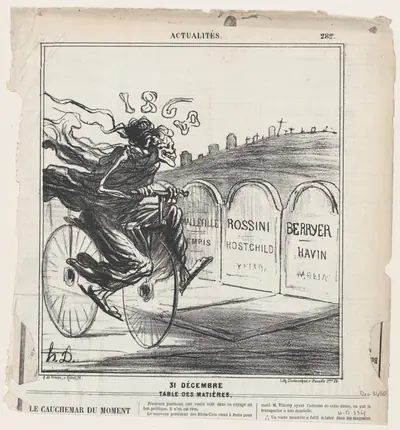 December 31st, Table of contents, from 'News of the day,' published in Le Charivari, December 31, 1868