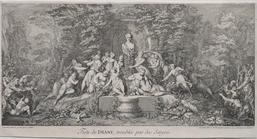 The Four Festivals:  Festival of Diana by Claude Gillot