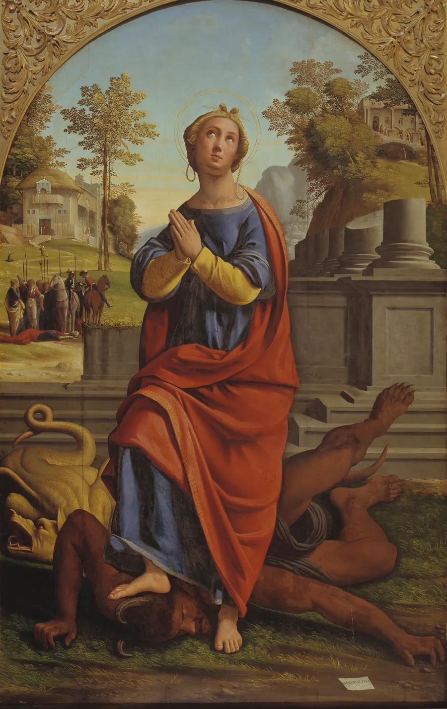 Den hellige Margrethe by Ortolano