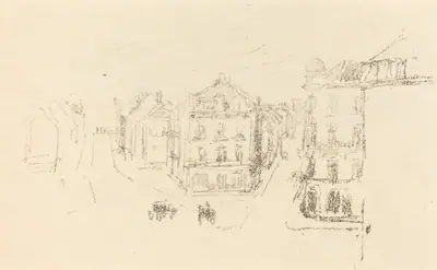 Trial Sketch: Grand Rue, Dieppe