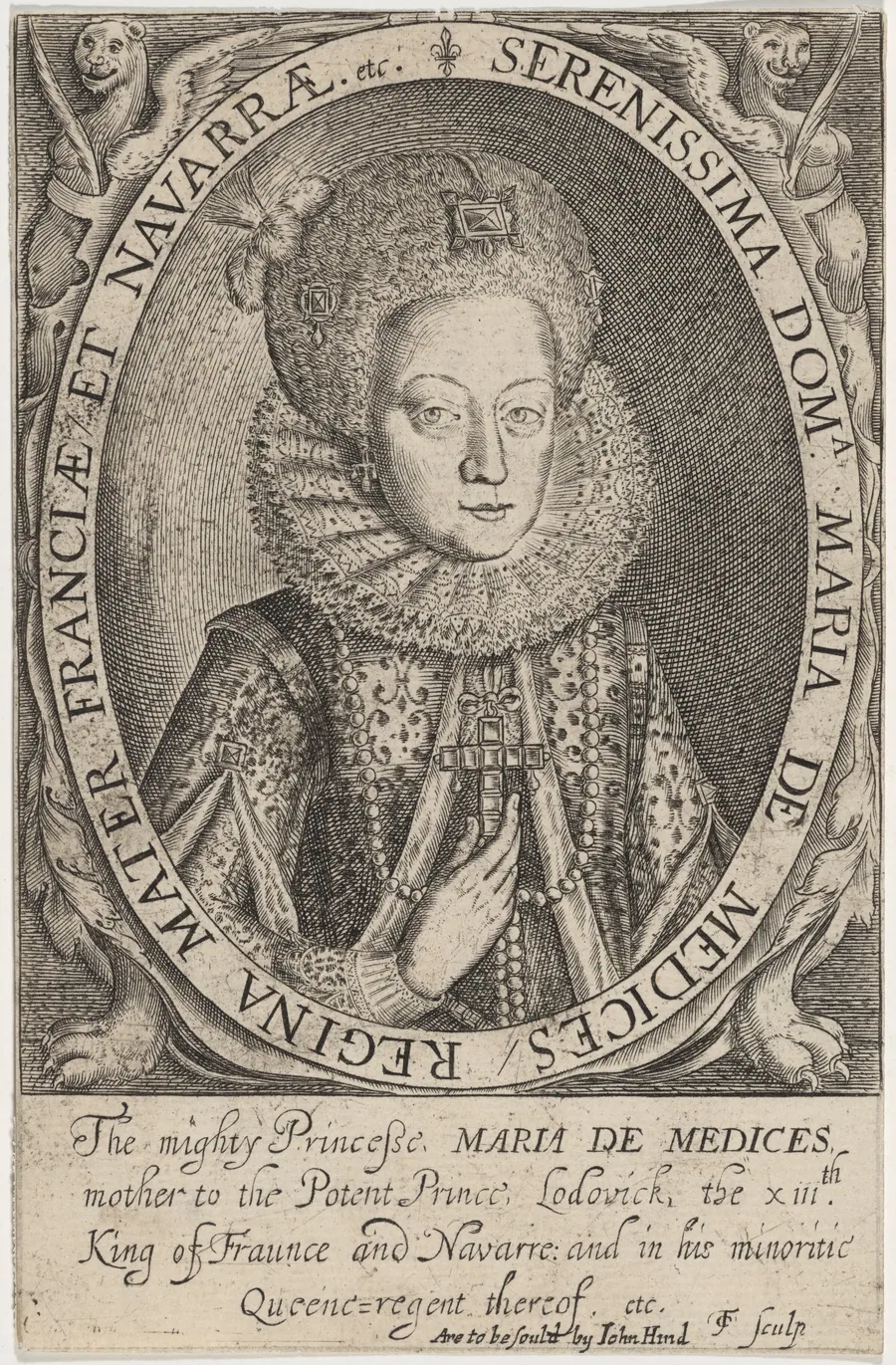 Marie de Medici, Wife of Henry IV of France by Thomas Cockson
