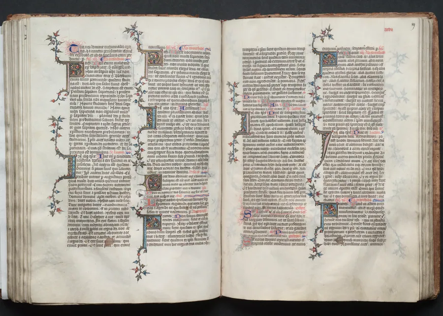 The Gotha Missal:  Fol. 89r, Text by Master of the Boqueteaux