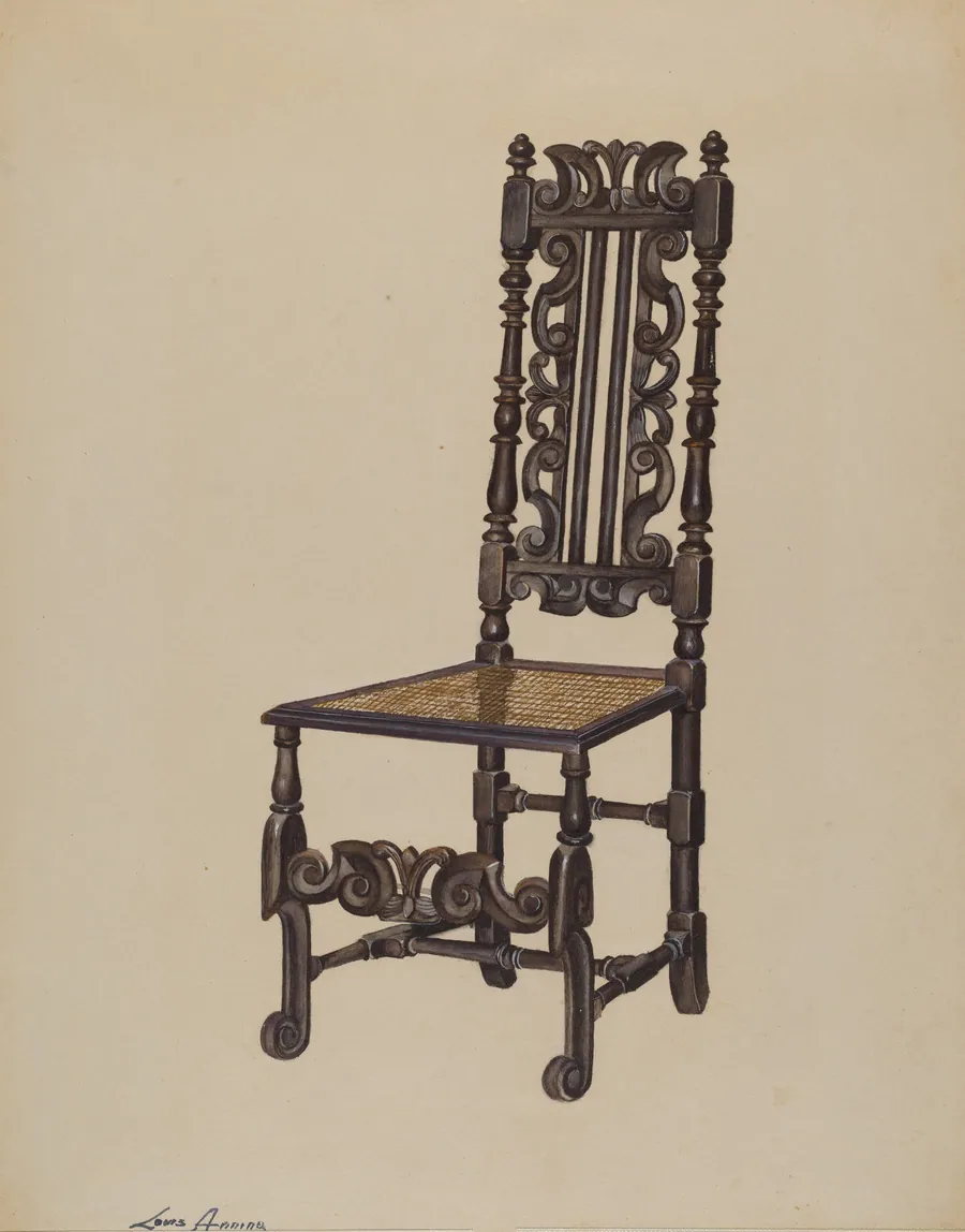 High Back Side Chair by Louis Annino